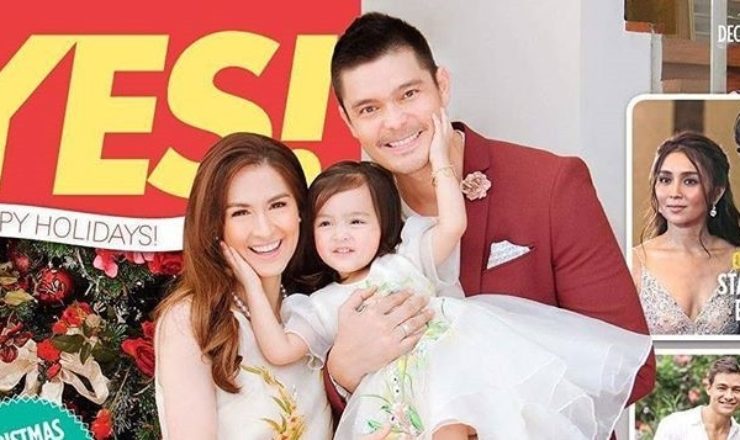 Marian Rivera, Dingdong Dantes and Baby Zia cover Yes! December 2017