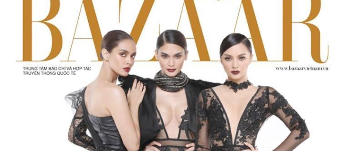 Megan Young, Pia Wurtzbach, Kylie Verzosa for Harper’s Bazaar VN