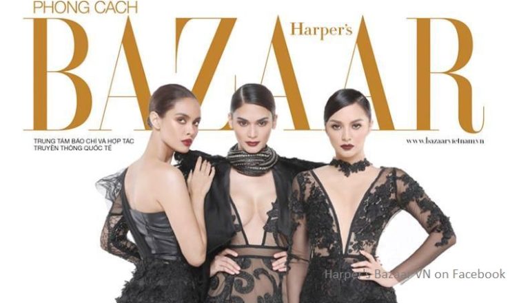 Megan Young, Pia Wurtzbach, Kylie Verzosa for Harper’s Bazaar VN