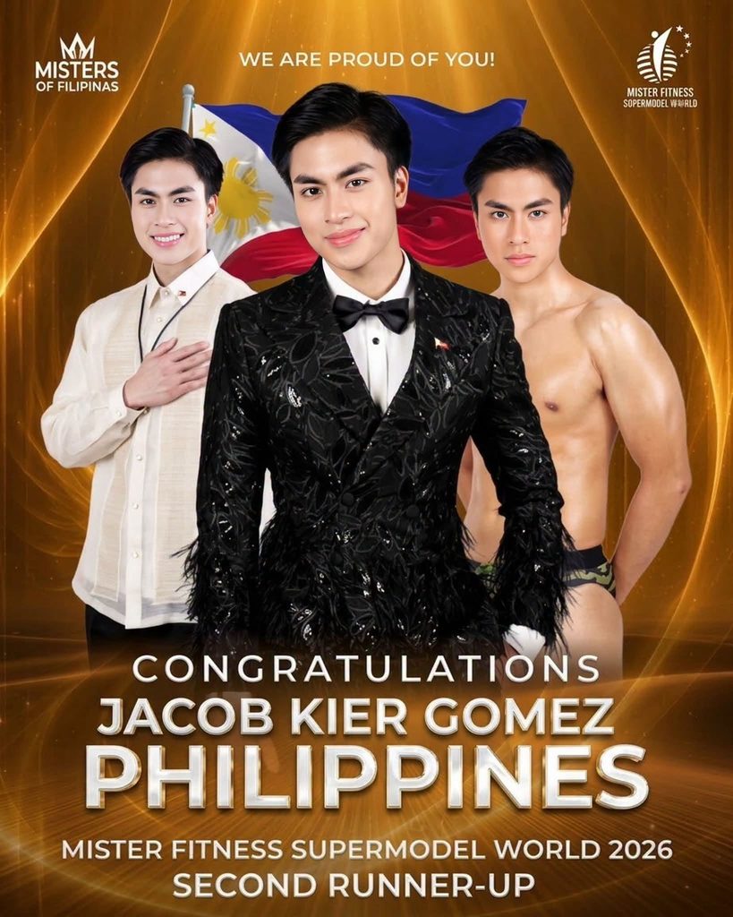 Jacob Gomez of the Philippines wins second runner-up in Mister Fitness Supermodel World 2026