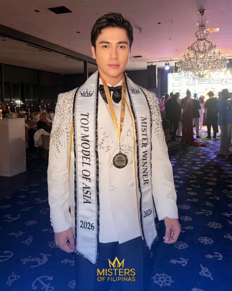 Kristzan Delos Santos wins Top Model of Asia at Top Model of Universe 2026