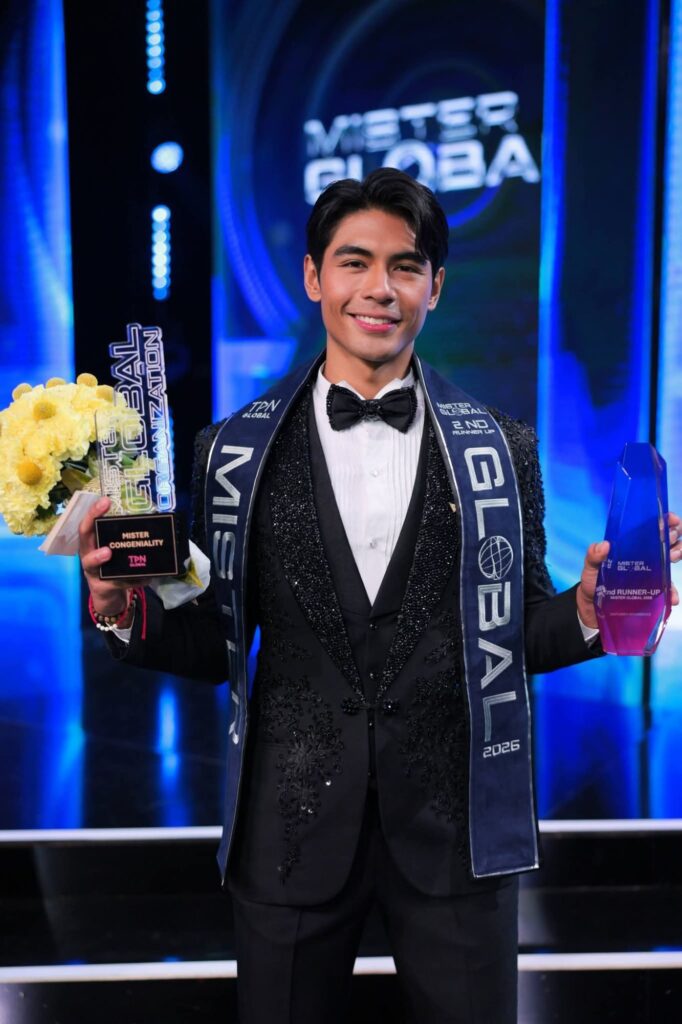 Philippines' MJ Ordillano is Mister Global 2026 3rd runner-up