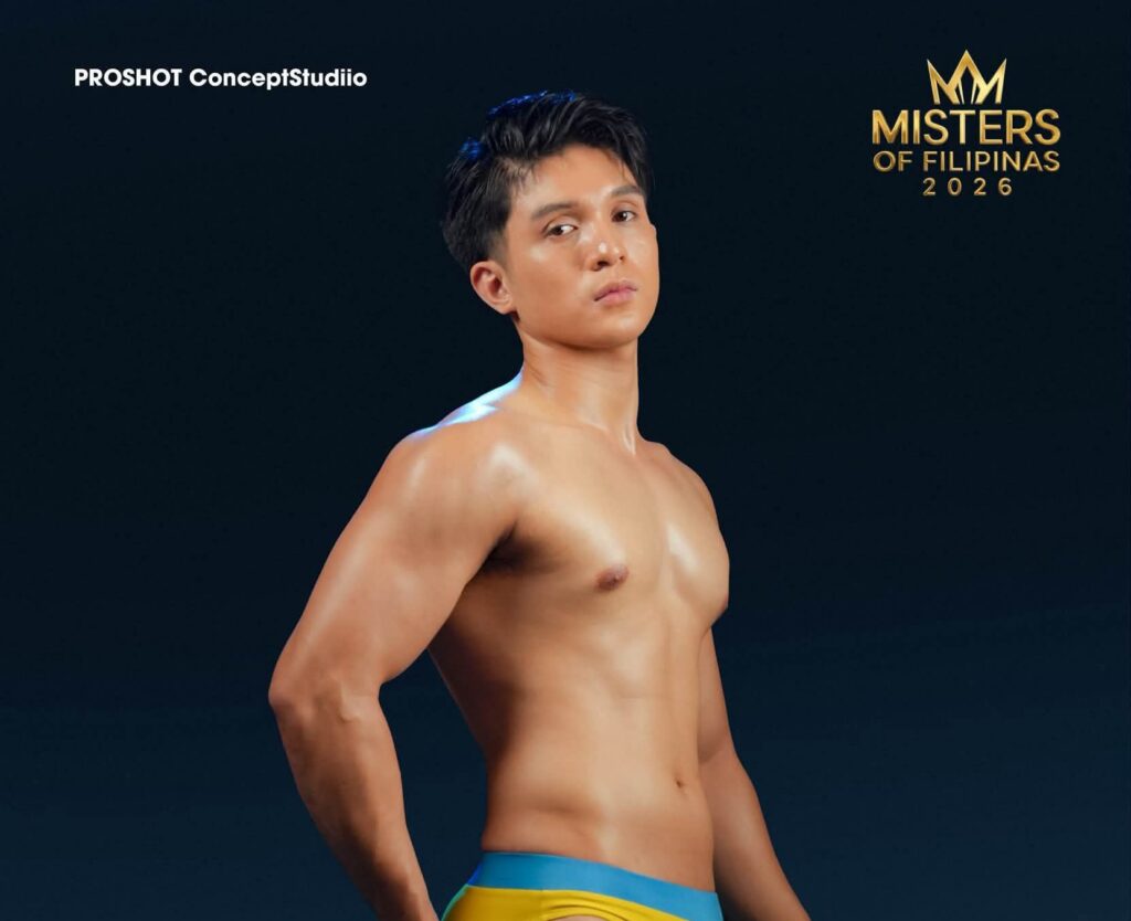 Arvin Jay Santos of Nueva Ecija in his Misters of Filipinas official swimwear photo