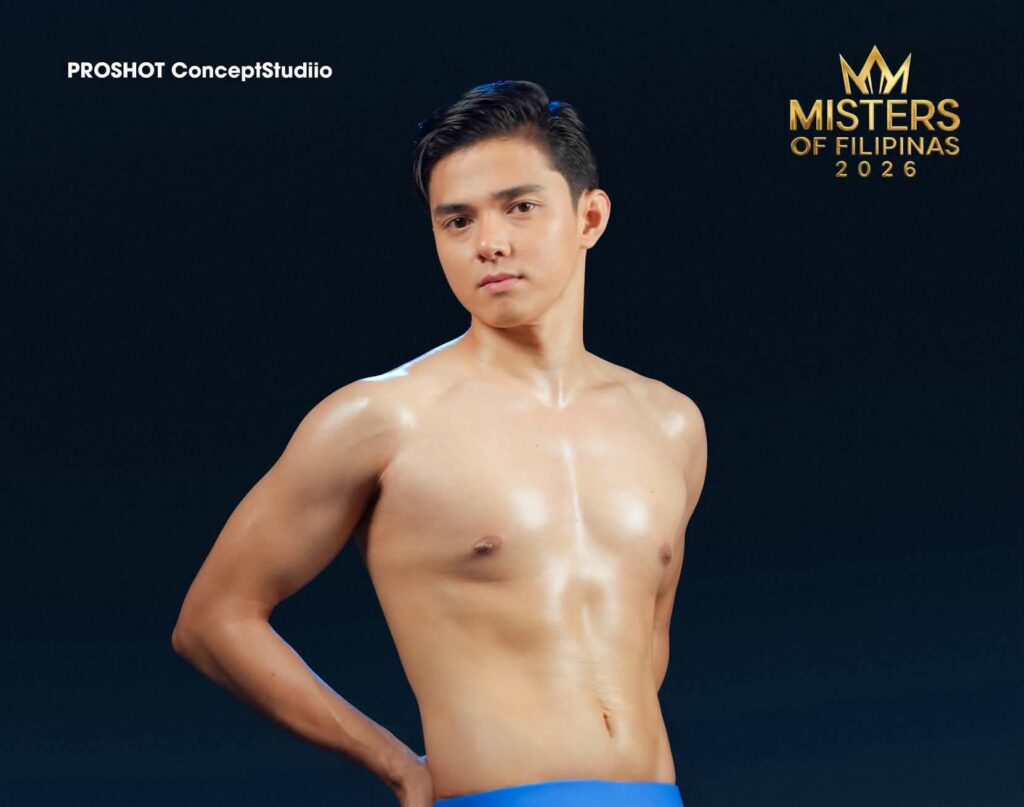 Klyde San Diego of Pangasinan in his Misters of Filipinas official swimwear photo